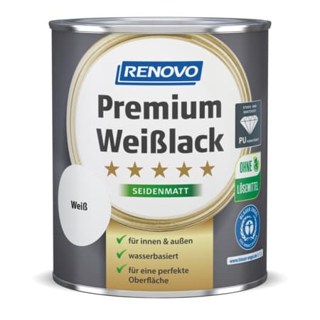 Premium Weißlack seidenmatt
