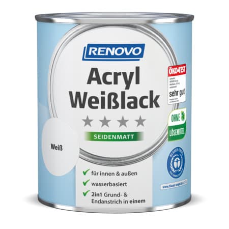 Acryl Weisslack seidenmatt